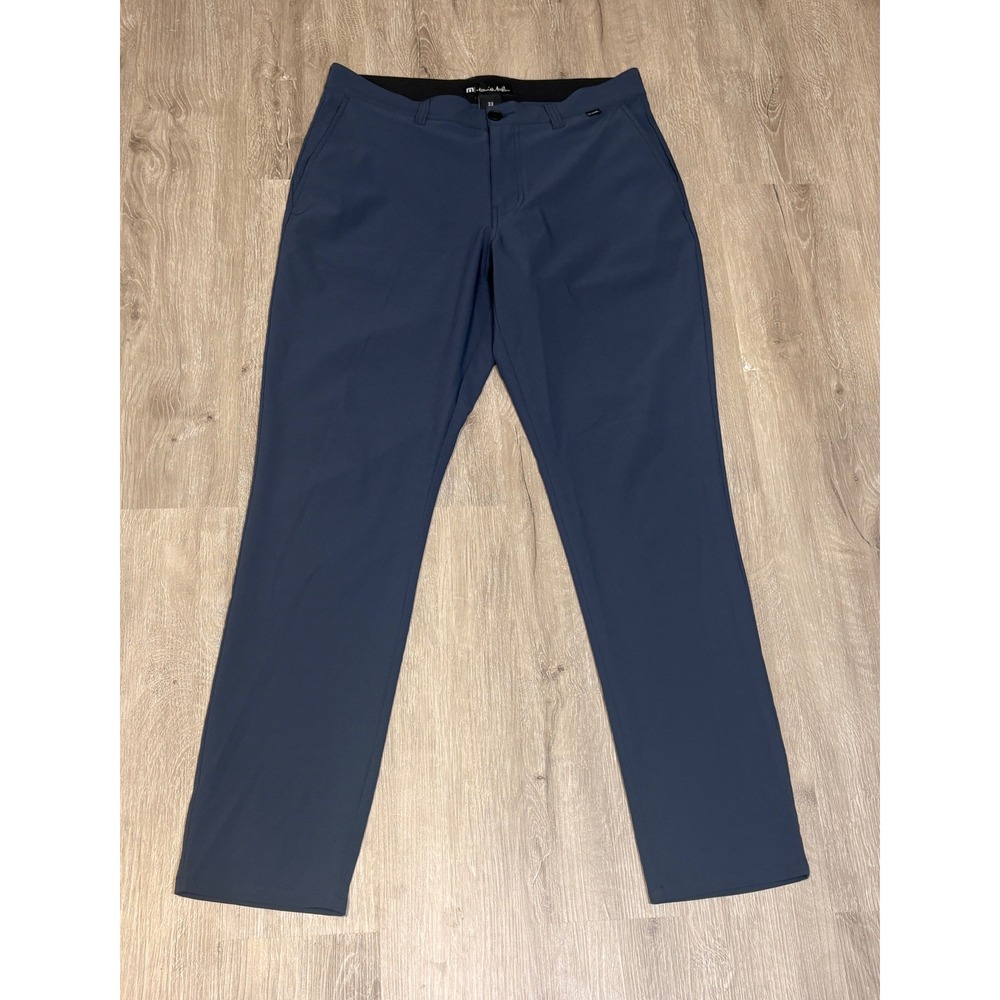 TravisMathew Mens Navy Blue Performance Golf Pants Stretch Trousers Size 33